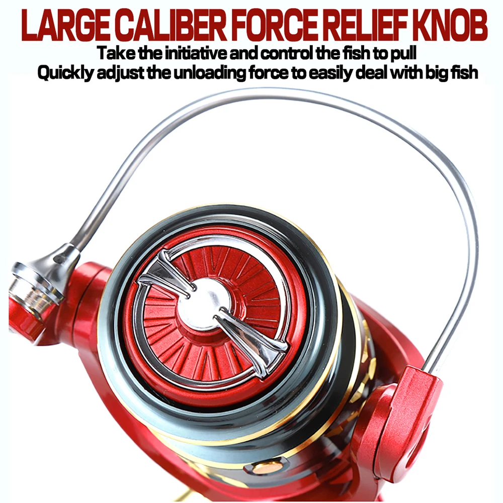 GHOTDA-Carretes de pesca 5,2: 1, engranaje duradero, rueda giratoria de bobinado más suave, nuevo 2500 3500 Series 5 + 1BB, carrete ligero, aparejos de pesca de mar - imagen 4