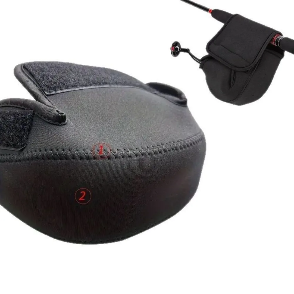 Funda duradera para carrete de pesca giratorio S/M/L, funda protectora impermeable, bolsa para carrete, paquete de rueda de almacenamiento de neopreno con forma de gota de agua para exteriores - imagen 4