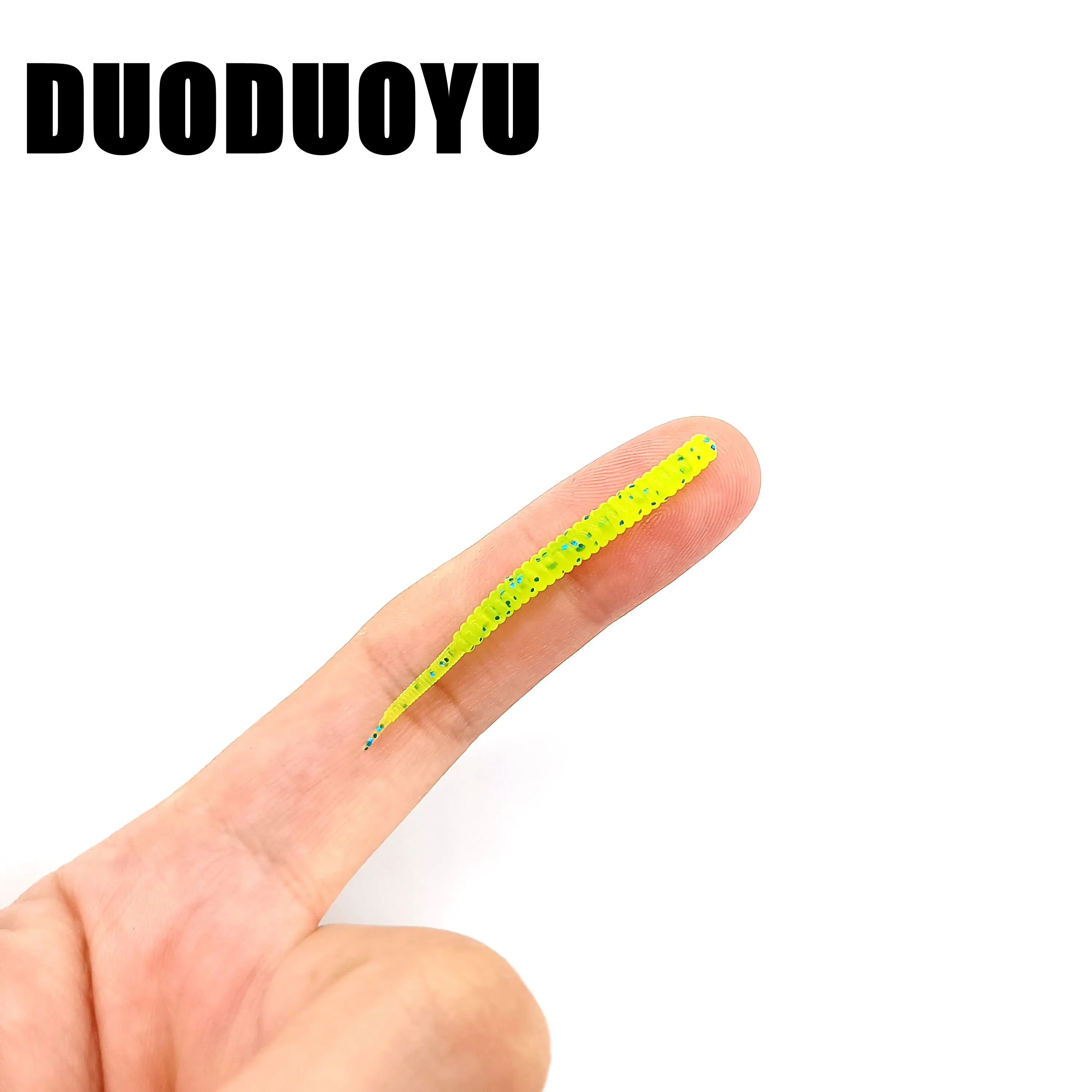 DUODUOYU 10 unids/lote Mini señuelo de pesca suave 0,4g/40mm Wobbler cola de aguja Artificial señuelo de silicona cebo de gusano suave aparejos de pesca - imagen 2
