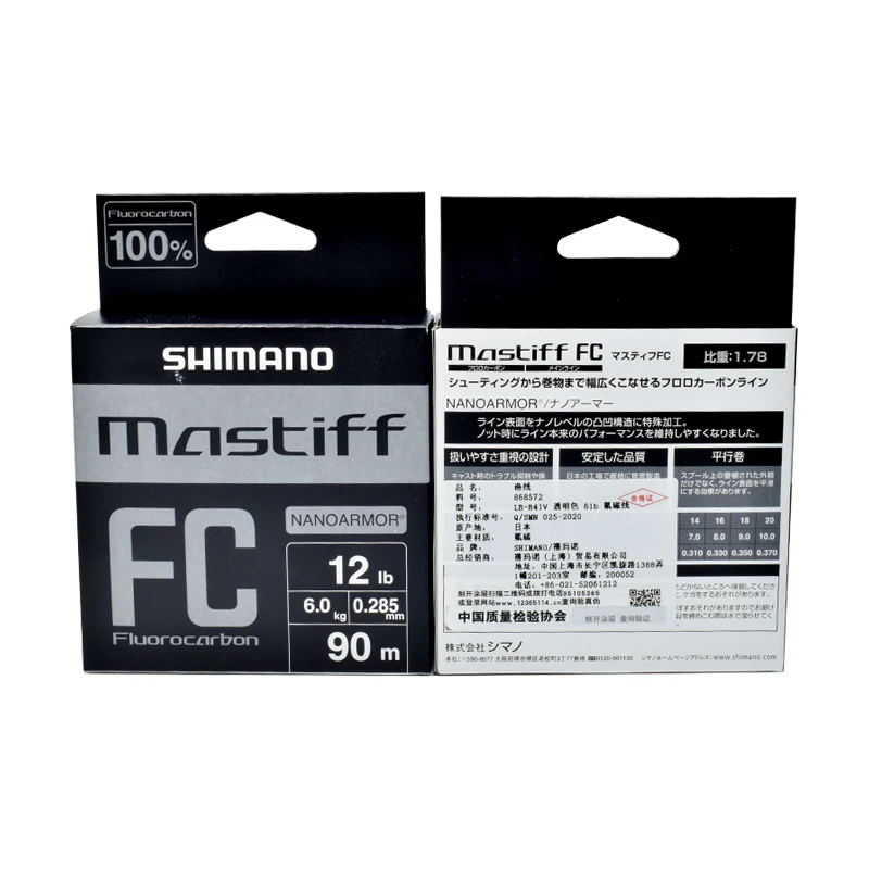 SHIMANO Mastiff FC línea de pesca de fibra de Color transparente, fluorocarbono, 100% Original - imagen 3