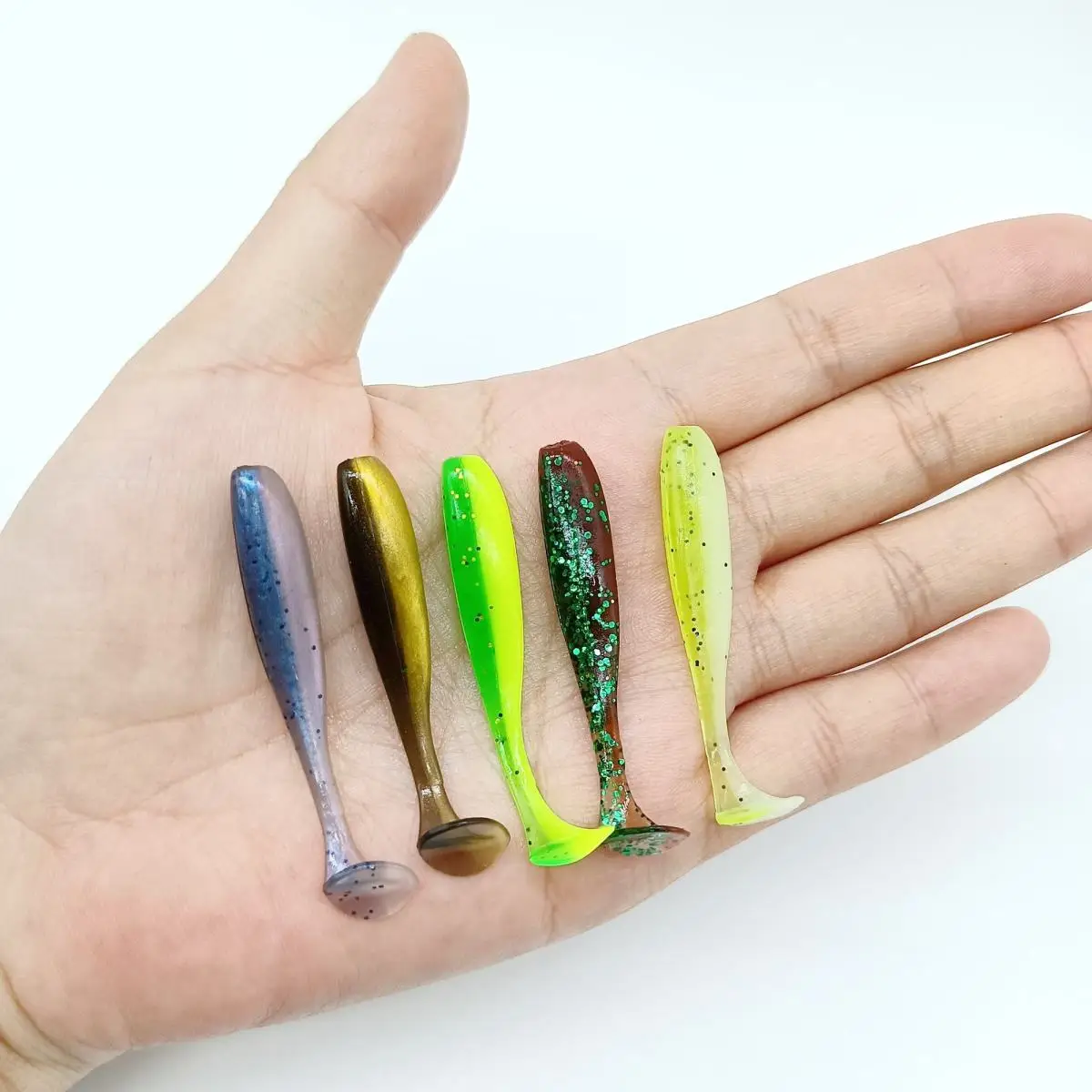 Micro Cola en T Duoduoyu – Vinilos para pesca de Lucio - imagen 3