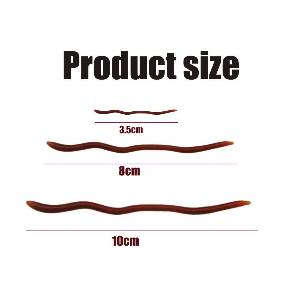 Swimbait Earthwormsoft cebo señuelos blandos artículos de pesca señuelo de pesca para aparejos cebos entretenimiento deportivo - imagen 3