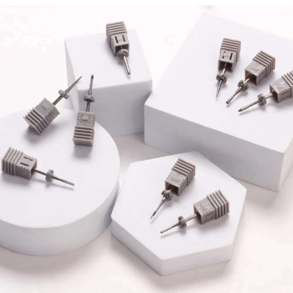 Brocas cónicas de carburo de seguridad para uñas, cortador de fresado con corte para manicura, accesorios para quitar uñas de Gel, en 1 - imagen 3