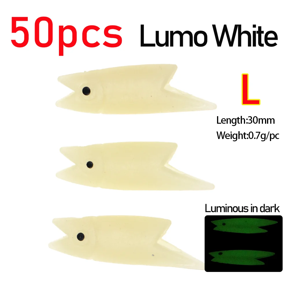 50pcs L Lumo White