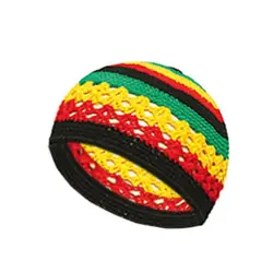 Gorro Kufi de punto algodón – Elástico hecho a mano para hombre y mujer