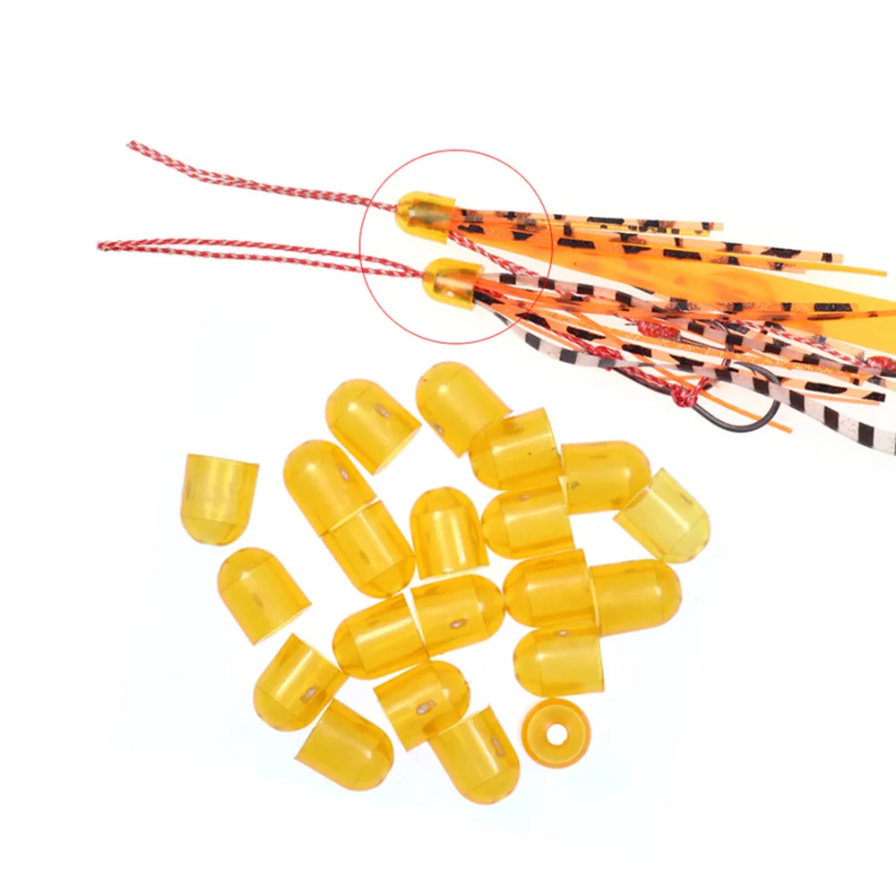 Juego de anzuelos de ayuda para plantilla de pesca, 50 Uds., toboganes de cobre, faldas de silicona para pargo de agua salada, accesorios para aparejos de pesca byICE - imagen 3
