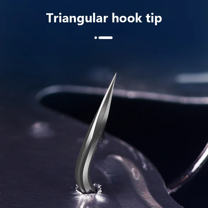 Gancho de plomo mejorado de 5 uds., anzuelo de señuelo de pesca de acero rico en carbono para gusano suave, cola en T de alta calidad - imagen 2