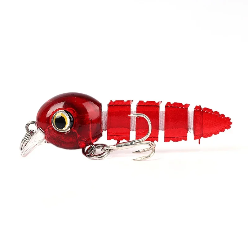 Wobblers-señuelo de pesca multisección, pececillo, 5cm, 4g, cebo articulado, Swimbait, cebo duro Artificial, Crankbait, aparejos de lubina - imagen 5