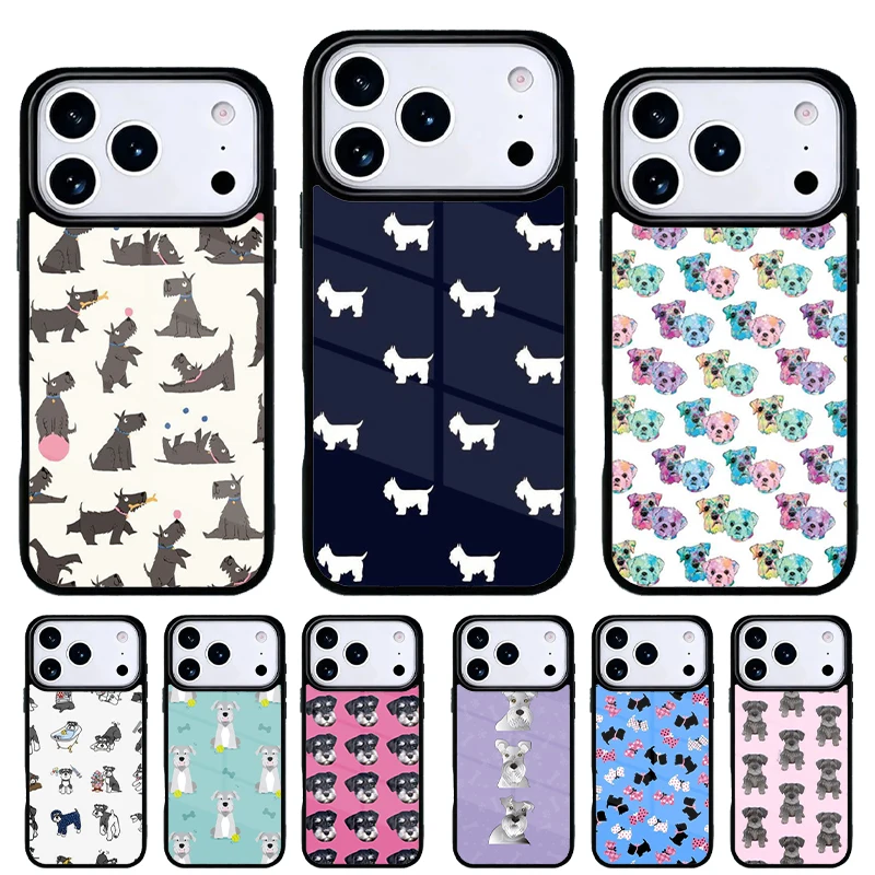 Funda iPhone con diseño Schnauzer – Protección para cachorro