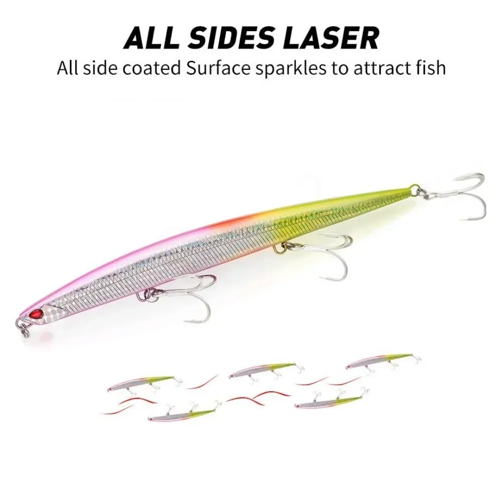 Nuevo cebo tipo lápiz, Señuelos de Pesca que se hunden, 175mm/50g, señuelo de fundición larga, cebo duro Artificial, cebo de prensa, 175 Bonitos leurre Duo - imagen 5