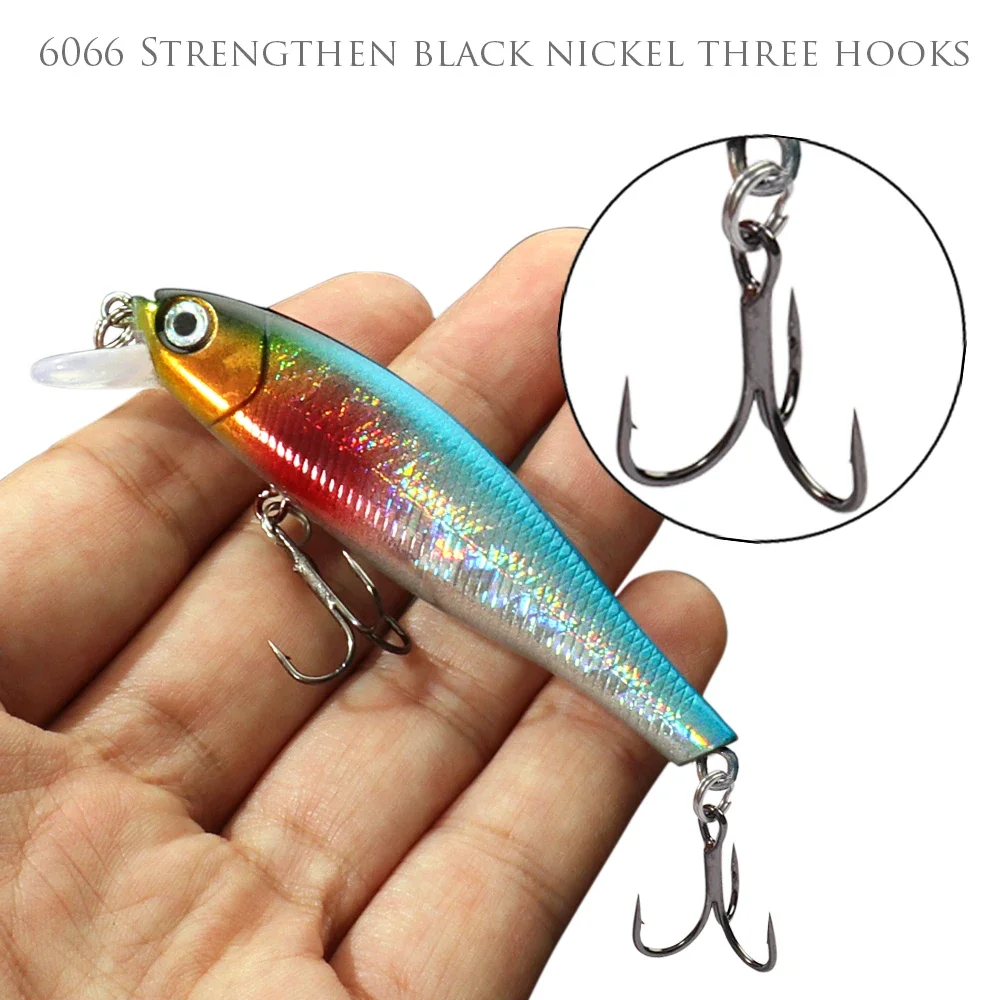 Kit de Señuelos de Pesca, caja, pececillo flotante, 9,2g, 8,8 cm, cebos Wobbler, anzuelo de Pesca de carpa, sonajero, Cranbait, Pesca, 2/3/5/10 Uds. Jerkbait - imagen 3