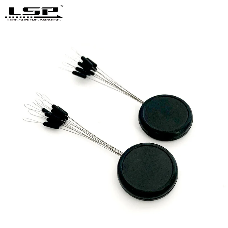LSP-tapón de goma para granos espaciales, accesorios de pesca, flotador, Bobber, cuentas, plomada, topes, conector, línea de pesca, 9 unids/lote por paquete - imagen 5