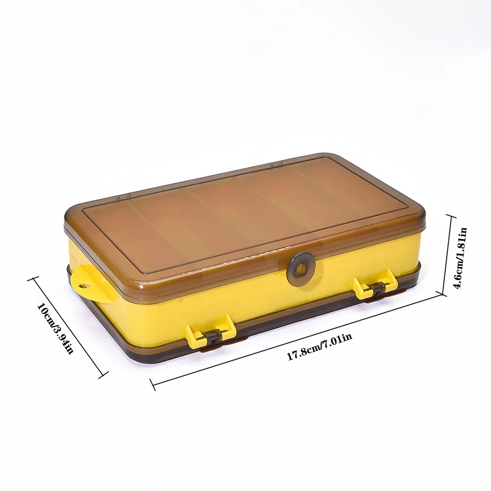 Caja de aparejos de doble cara, caja de almacenamiento de cebo falso, gancho de señuelo, accesorios de pesca, caja de almacenamiento de herramientas, suministros de pesca Wobbler de carpa - imagen 3