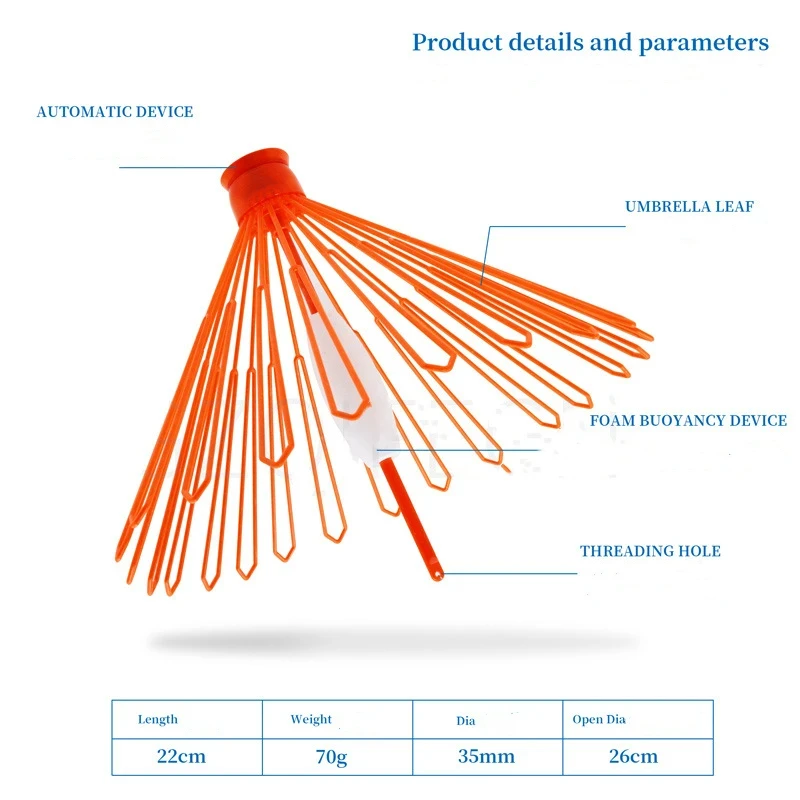 ZYZ Apo-recycler de flotador, herramienta de recuperación de flotador de rotura de línea, autoexpandible en agua, pesca rocosa, dispositivo de pérdida antifloqueo, aparejos - imagen 5