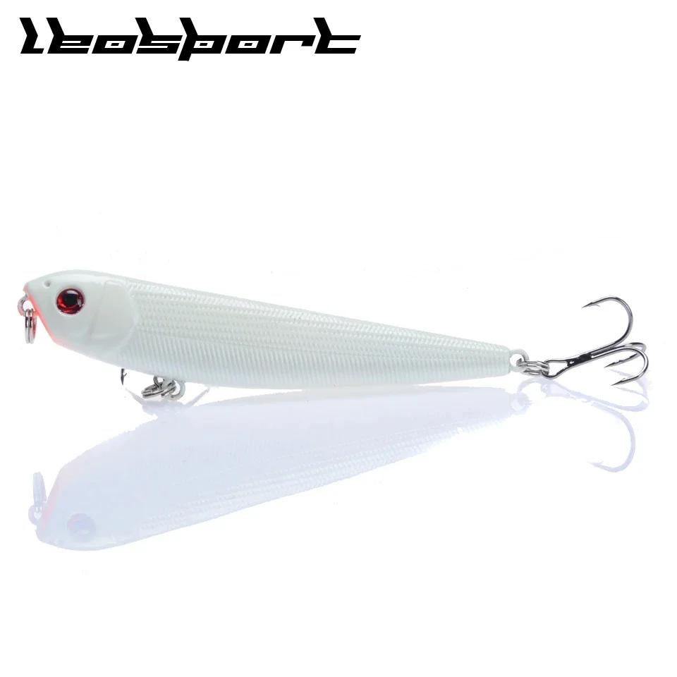 Señuelos de Pesca de buena calidad, cebo de lápiz 6 #, anzuelos de 5 colores disponibles, aparejos de pesca artificiales realistas, Wobbler Crankbait, 1 unidad - imagen 2