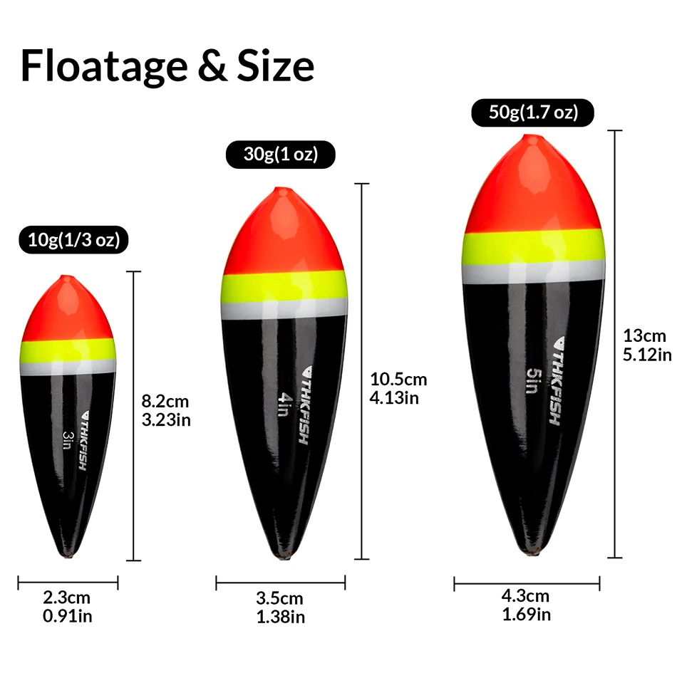1 pieza flotadores de pesca Bobber 3in 4in 5in boyas de pesca de madera Balsa Bobbers flotantes de agua dulce accesorios de aparejos de pesca - imagen 3