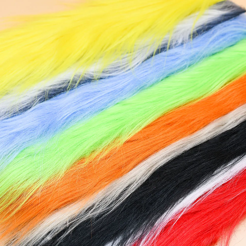 Streamer de fibra sintética peluda larga de piel Artificial para manualidades, señuelos de pesca de trucha, Material para atado de moscas, suministros artesanales, 1 ud. - imagen 2