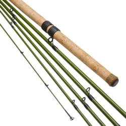 Caña pescar flotante fibra carbono corcho madera resistente sensible
