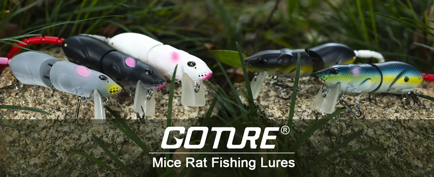 Señuelo de ratón Goture en vista lateral