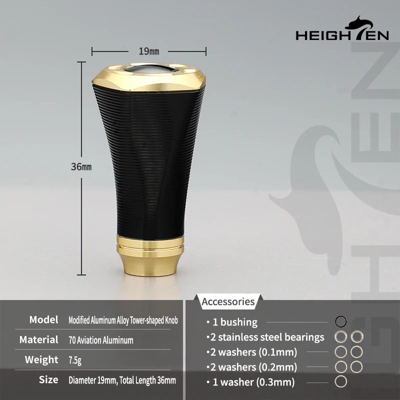 Perilla de mango de carrete HEIGHTEN de 20mm para carrete de pesca Shimano tipo A Daiwa tipo S 1000-3000 - imagen 4