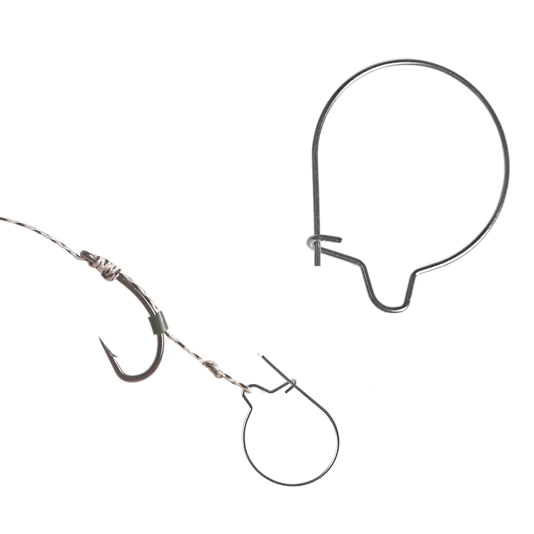 Accesorios de pesca de carpa europea, Clips de anillo mágico, 50 piezas, accesorios de pesca de carpa - imagen 4