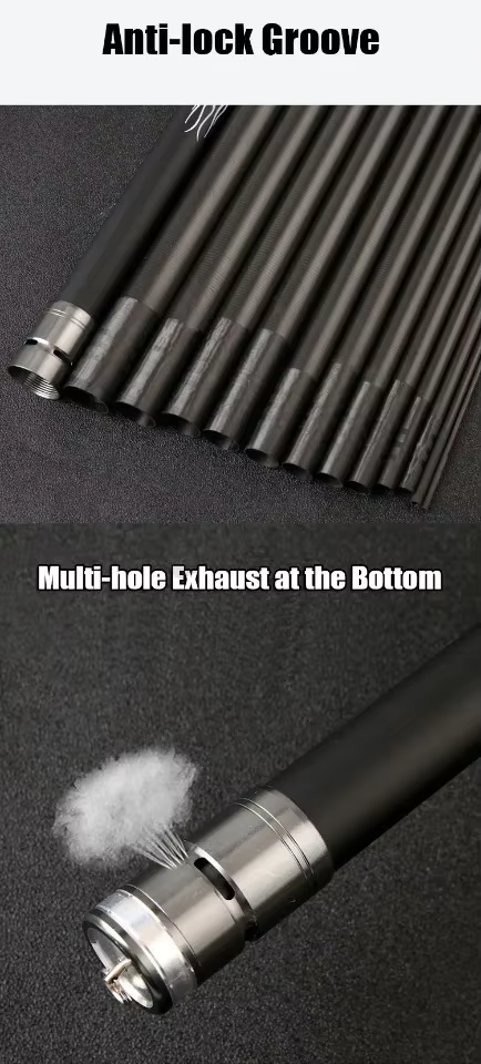 Groove antibloqueo y escape múltiple en la parte inferior para un rendimiento mejorado