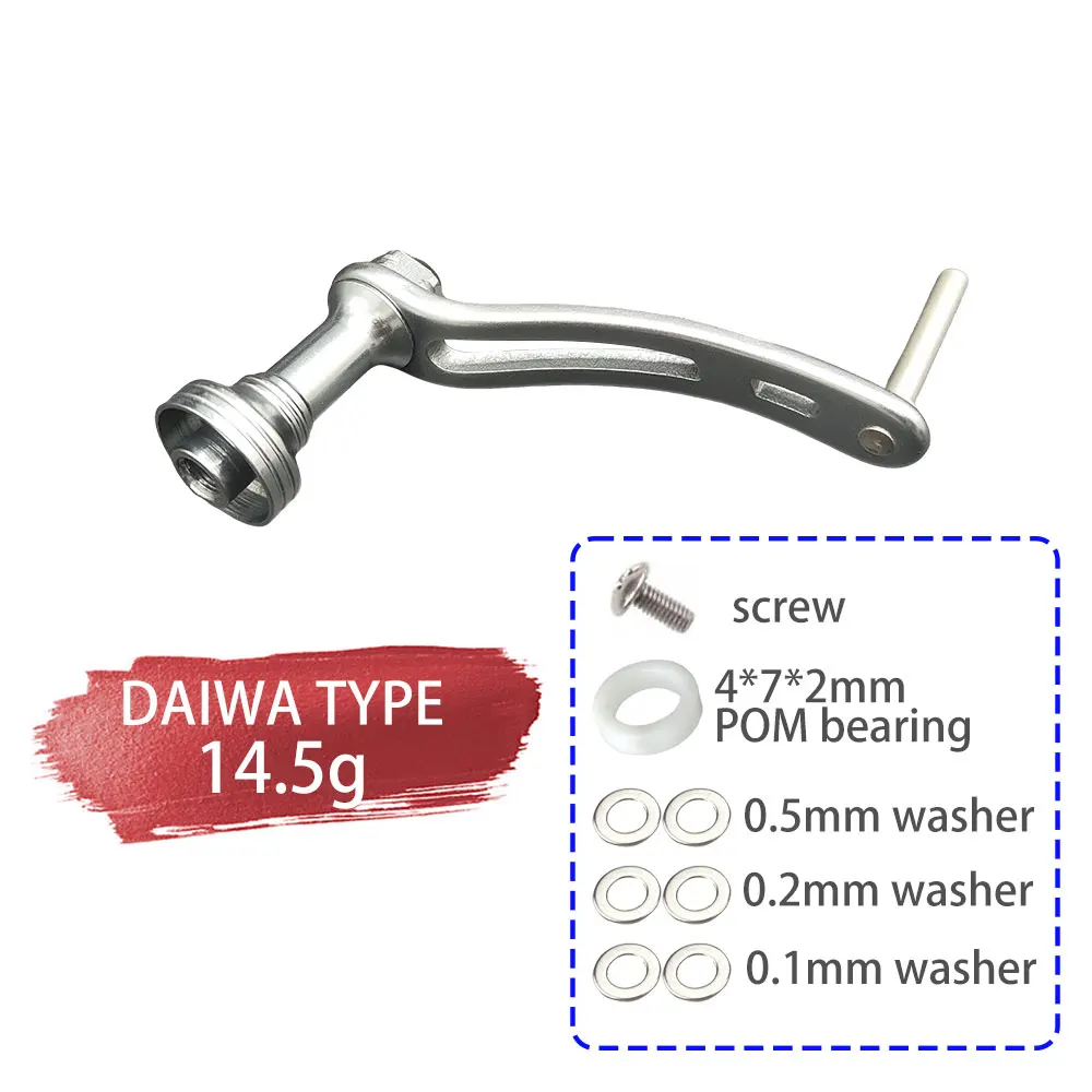 Carrete de pesca de Metal completo, mango de repuesto sin perilla, carrete giratorio de pesca fuerte, mango eléctrico tipo tornillo para DAIWA/SHIMANO - imagen 5