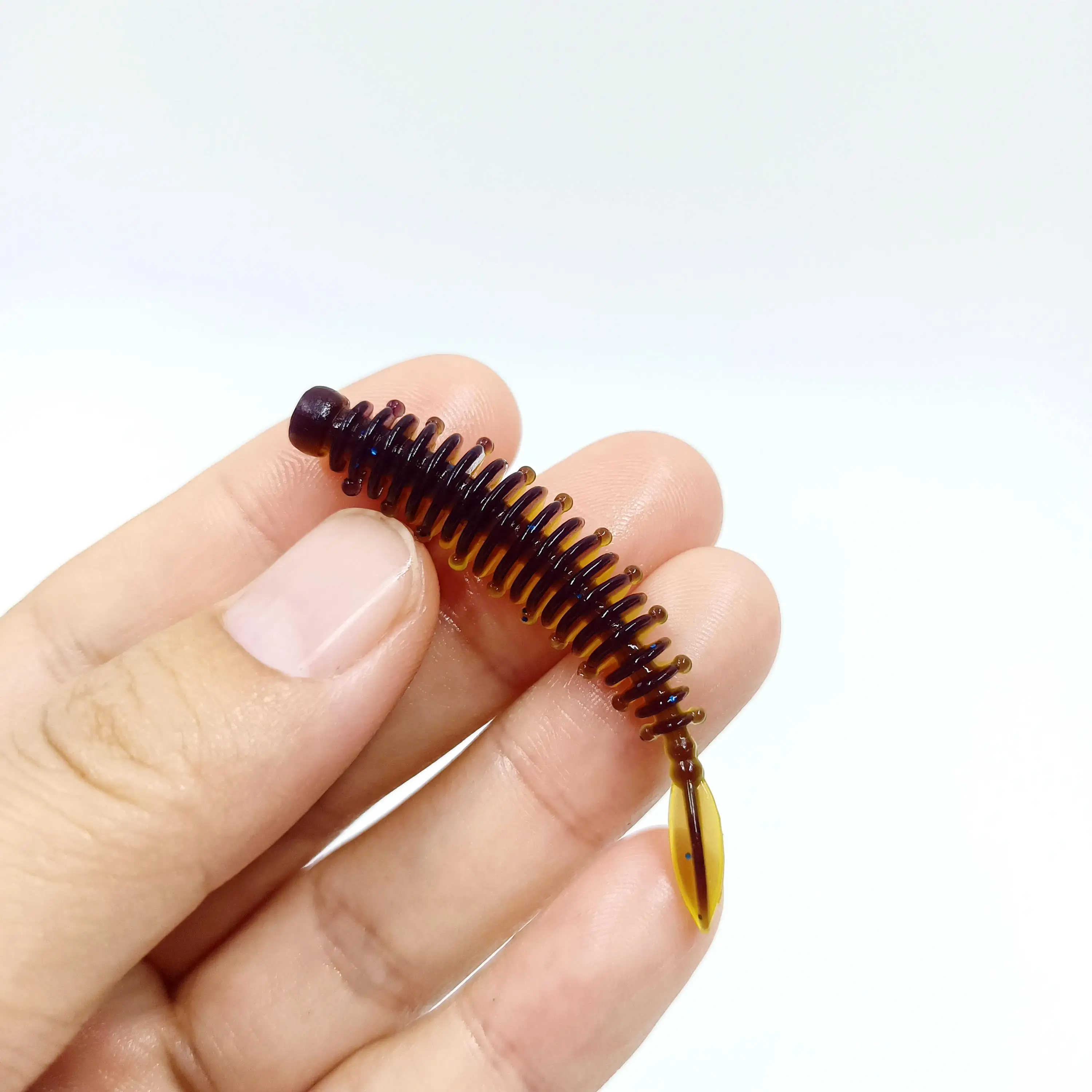 DUODUOYU 15 Uds 60mm TPE señuelo de Pesca suave flotante 1g Mini cebo de calidad suave Isca Artificial Pesca lubina Leurre Souple aparejos - imagen 5