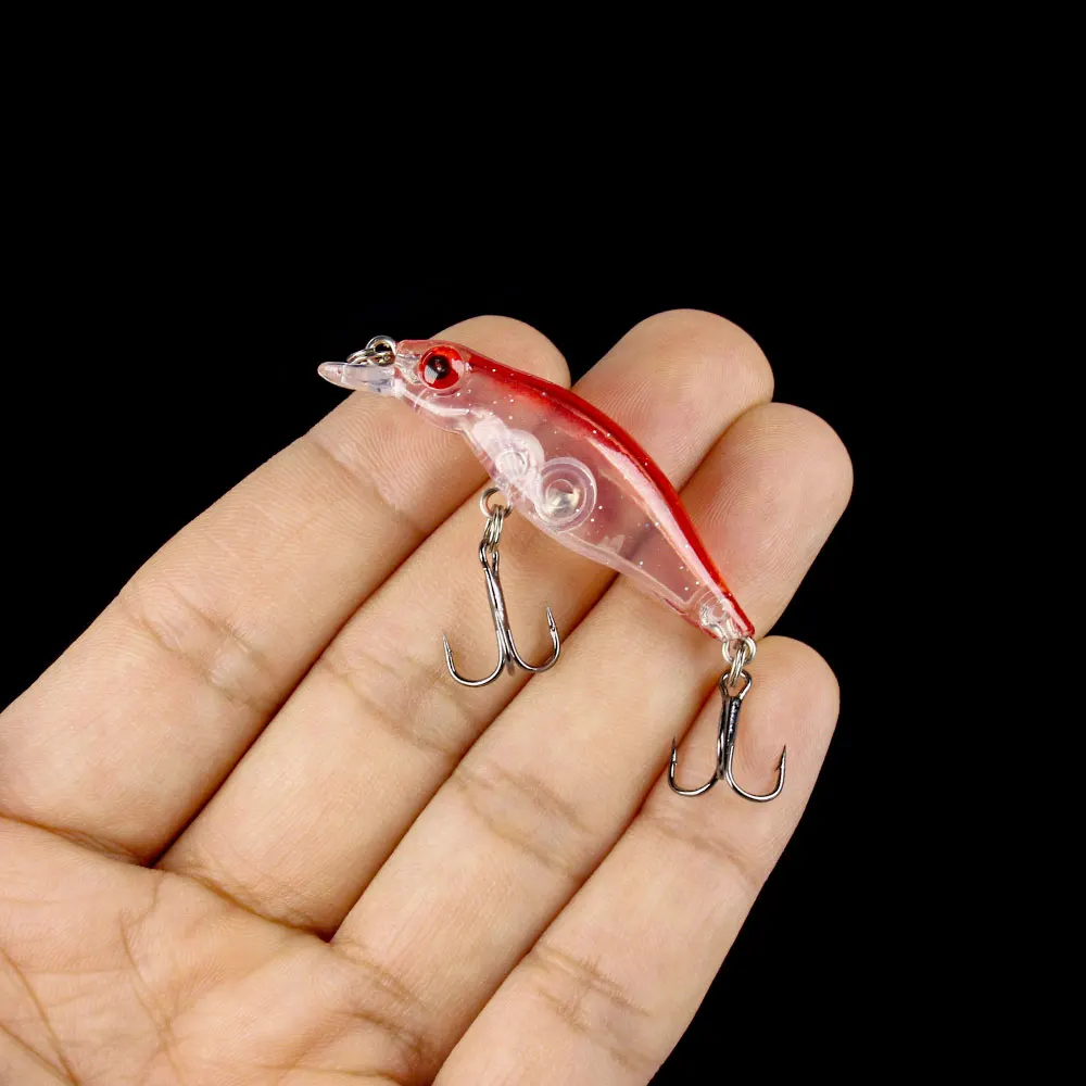 Nuevo 1 Uds 5cm 2,7g Wobbler mini señuelo de pesca manivela cebo Minnow Bass Trolling cebo Artificial carpa señuelos pesca - imagen 5