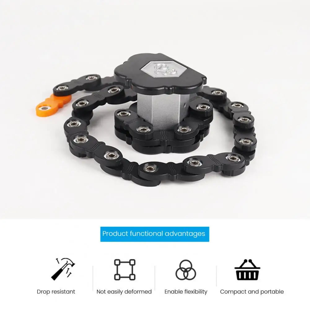 Candado de bicicleta con 2 llaves resistente al agua MTB Road bicicleta de montaña candado de seguridad antirrobo bicicleta motocicleta Scooter suministros - imagen 4