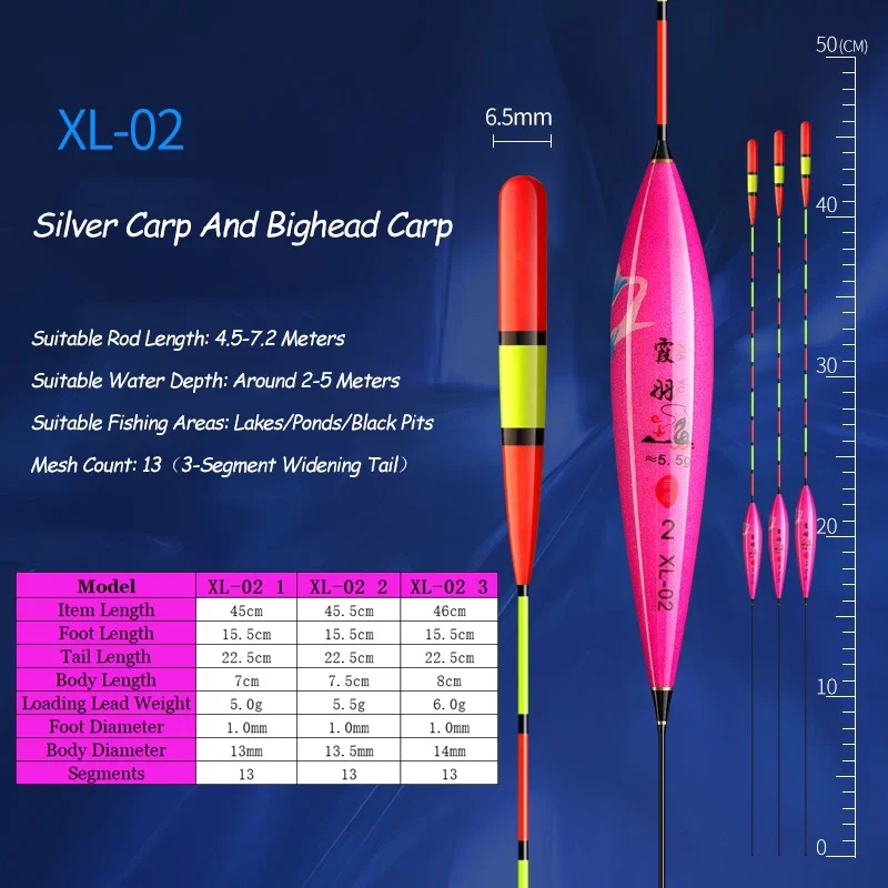 Flotadores de pesca Nano compuestos, herramientas de flotador de pesca Vertical de aguas poco profundas, accesorios de aparejos Bobber de alta sensibilidad, 3 piezas por juego - imagen 3