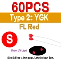 60pcs YGK S FLR