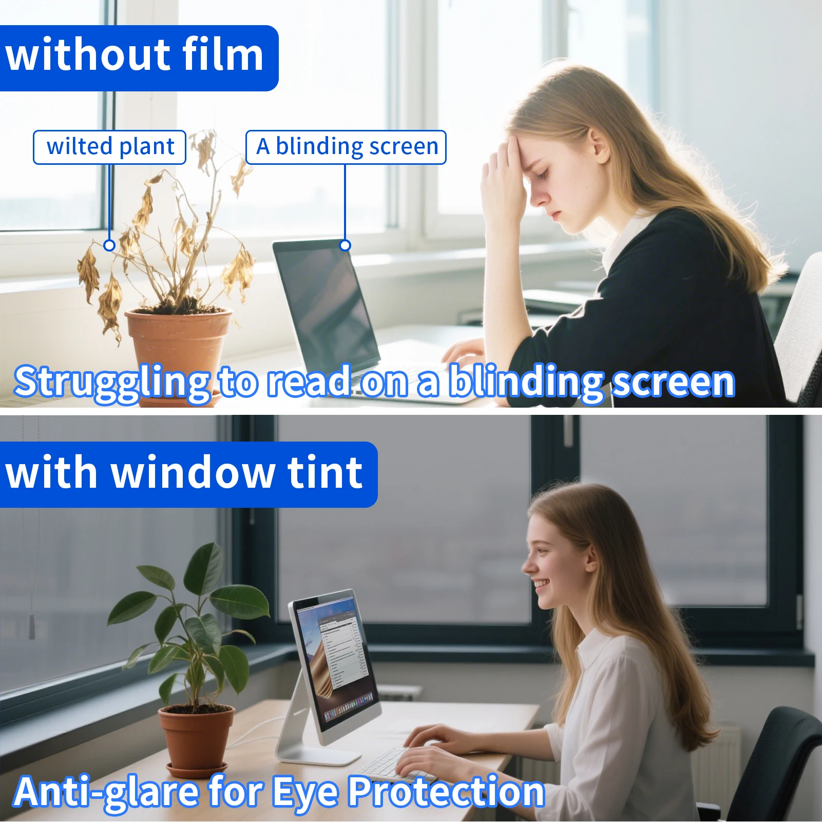 Película de privacidad para ventana de espejo unidireccional, anti UV diurna, bloqueo solar, Control de calor, tinte reflectante para ventana para el hogar, oficina y sala de estar - imagen 3