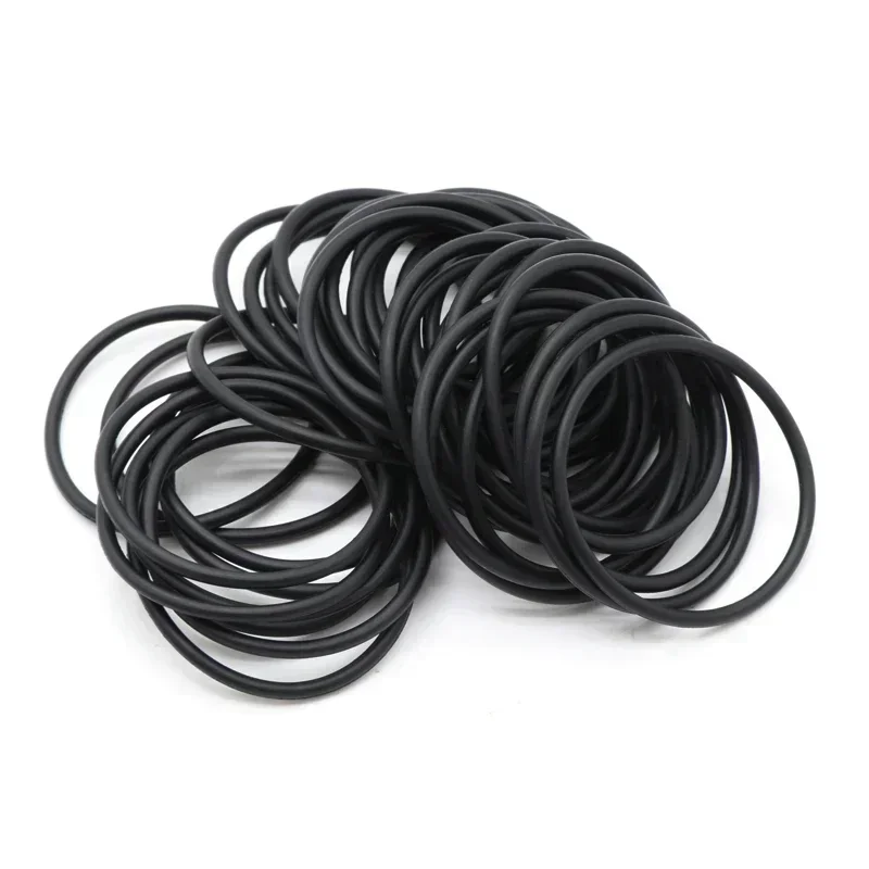 10/50 Uds NBR junta tórica de sellado CS 2,65mm ID 5 ~ 150mm espaciador de goma de nitrilo butadieno arandela resistente al aceite forma redonda negro - imagen 5