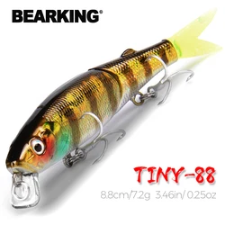 BEARKING Crankbait Minnow – Señuelo artificial Popper para spinning