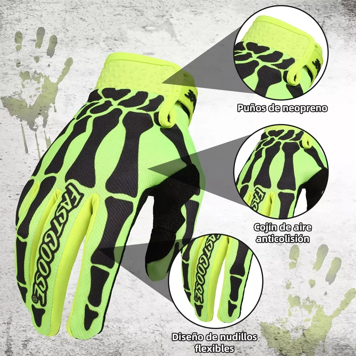 Guantes de pantalla táctil antideslizantes y a prueba de viento para motocicleta, guantes de carreras y todoterreno, guantes resistentes al desgaste para bicicleta - imagen 3
