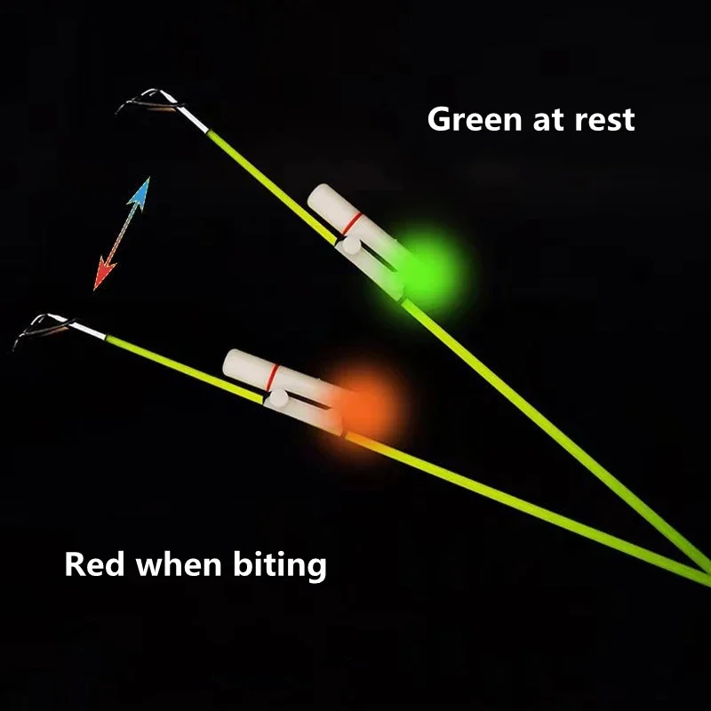 Alerta de punta de caña de pescar que cambia de Color, alarma de mordida de inducción LED, luz automática para Pesca al aire libre, indicador de morder, accesorios de Pesca - imagen 2
