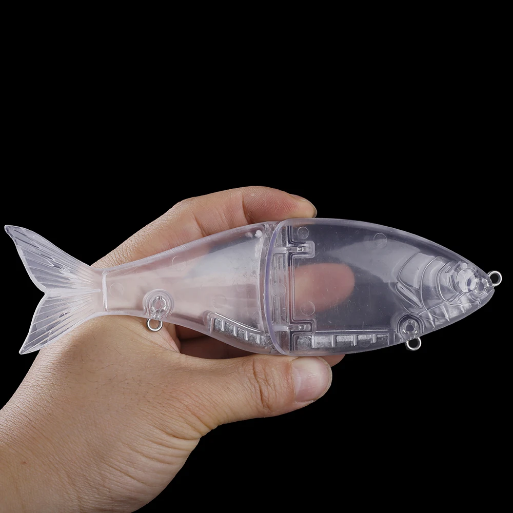 Chan'sHuang-señuelo de pesca multiarticulado, 5 piezas, sin pintar, 2 segmentos Glide Swimbait 178mm 77g, hecho a mano - imagen 5