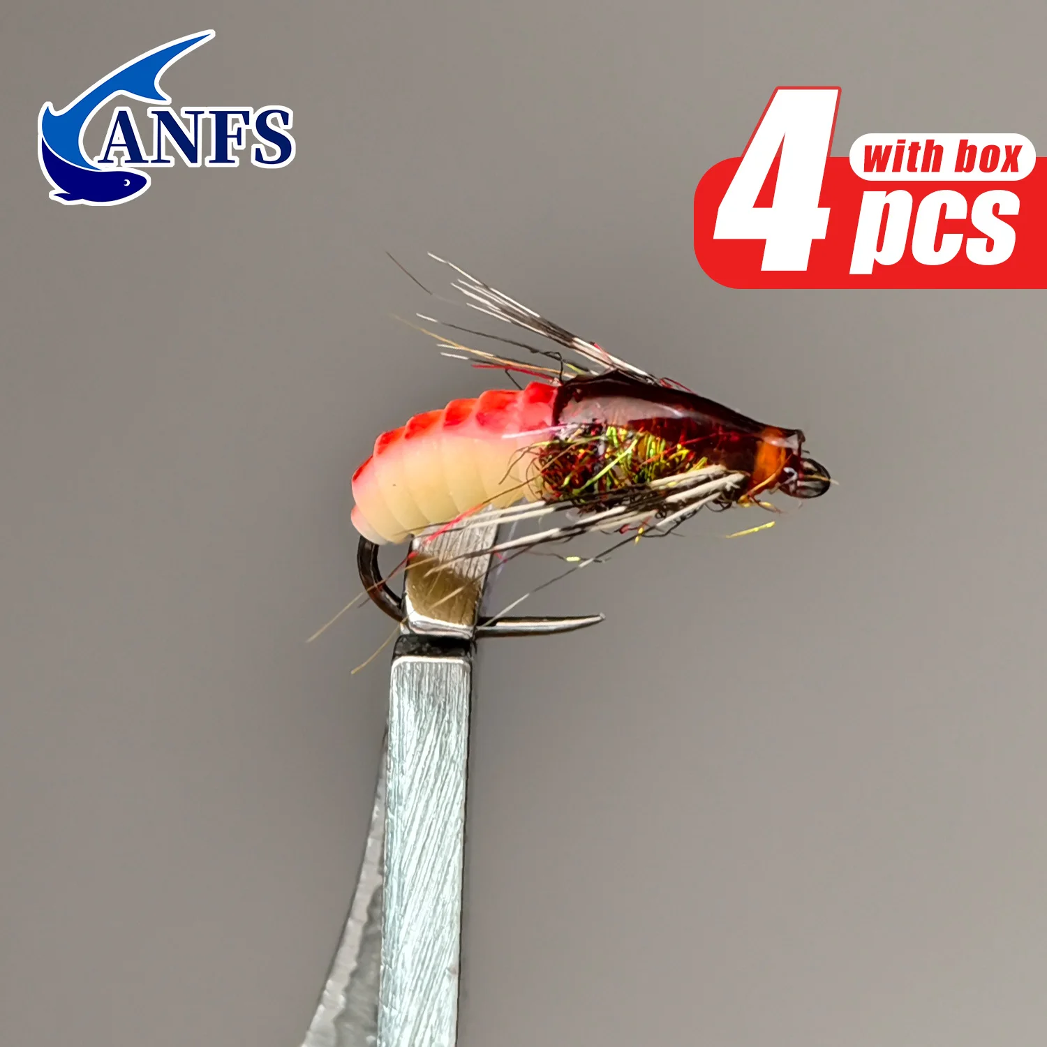 ANFS Ninfa para Trucha – Atada a mano, mosca artificial - imagen 5