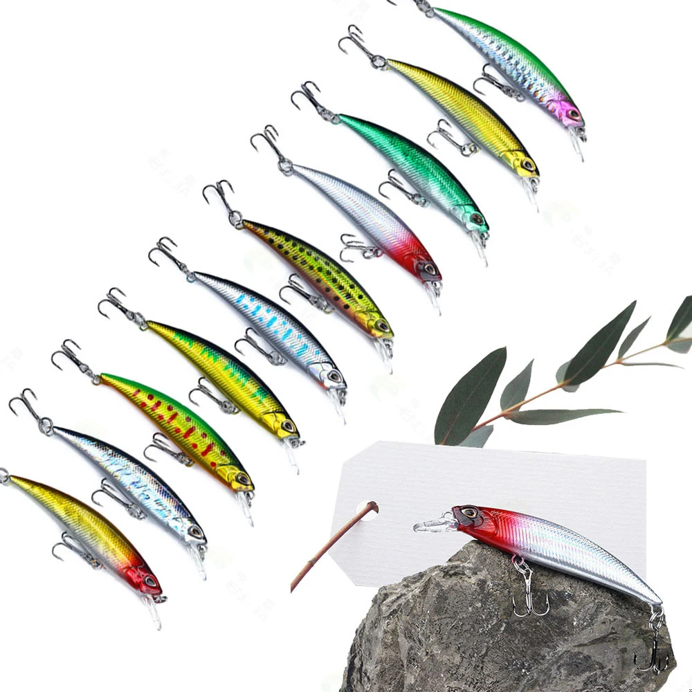 Señuelo de Pesca de pececillos, cebo duro de hundimiento, Wobbler Jig, Crankbait, carpa a rayas, aparejos de Pesca SwimBait, 80mm, 9g, 1 piezas - imagen 3