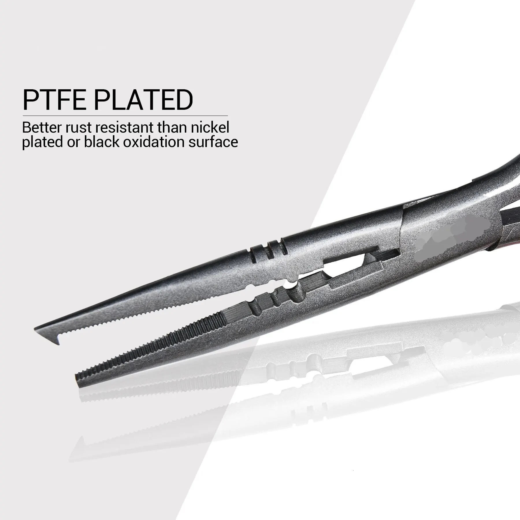 Tijeras de corte de línea de 23cm, alicates de pesca de señuelo, gancho de Punta larga resistente, herramientas de extracción multifuncionales con funda de acero inoxidable - imagen 5