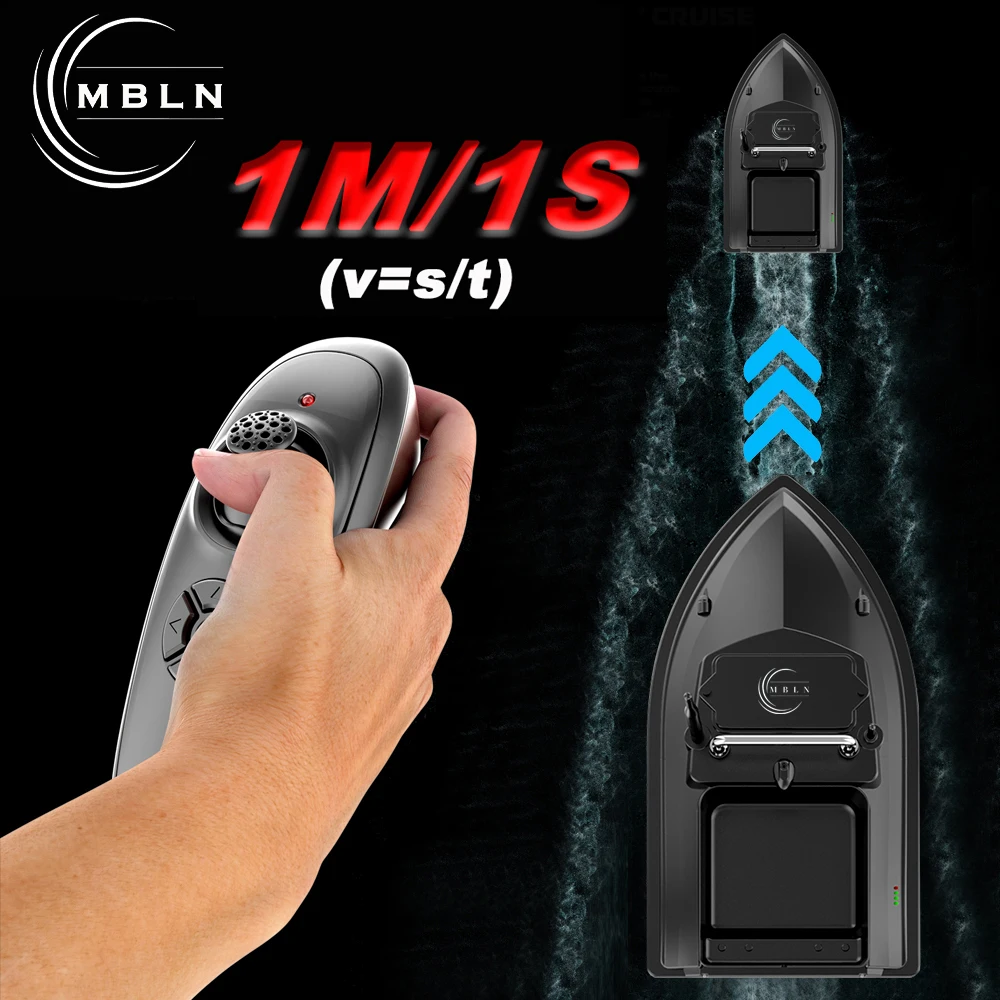 MBLN Barco de cebo para pesca de carpa, doble caballete, carga de 2 kg, alcance remoto de 300 m, velocidad de 1 m/s, herramienta de cebo de precisión para pescadores - imagen 5