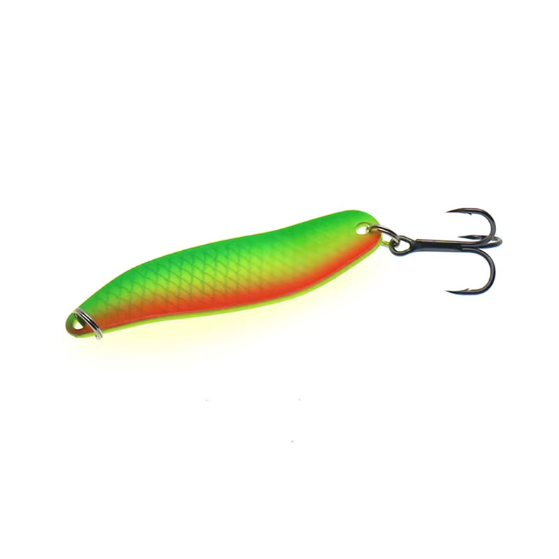 Señuelo Wobbler metálico triple anzuelo para lubina y salmón - imagen 5