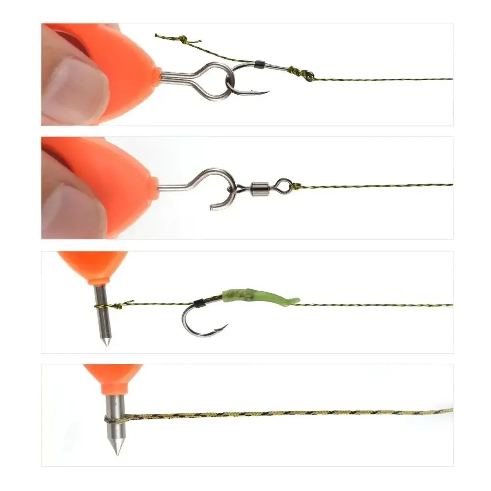 Hirisi herramienta de línea extractora 4 en 1, herramienta de nudo de anudado de línea de pesca para aparejo de carpa, herramienta de anudado portátil multiusos - imagen 4