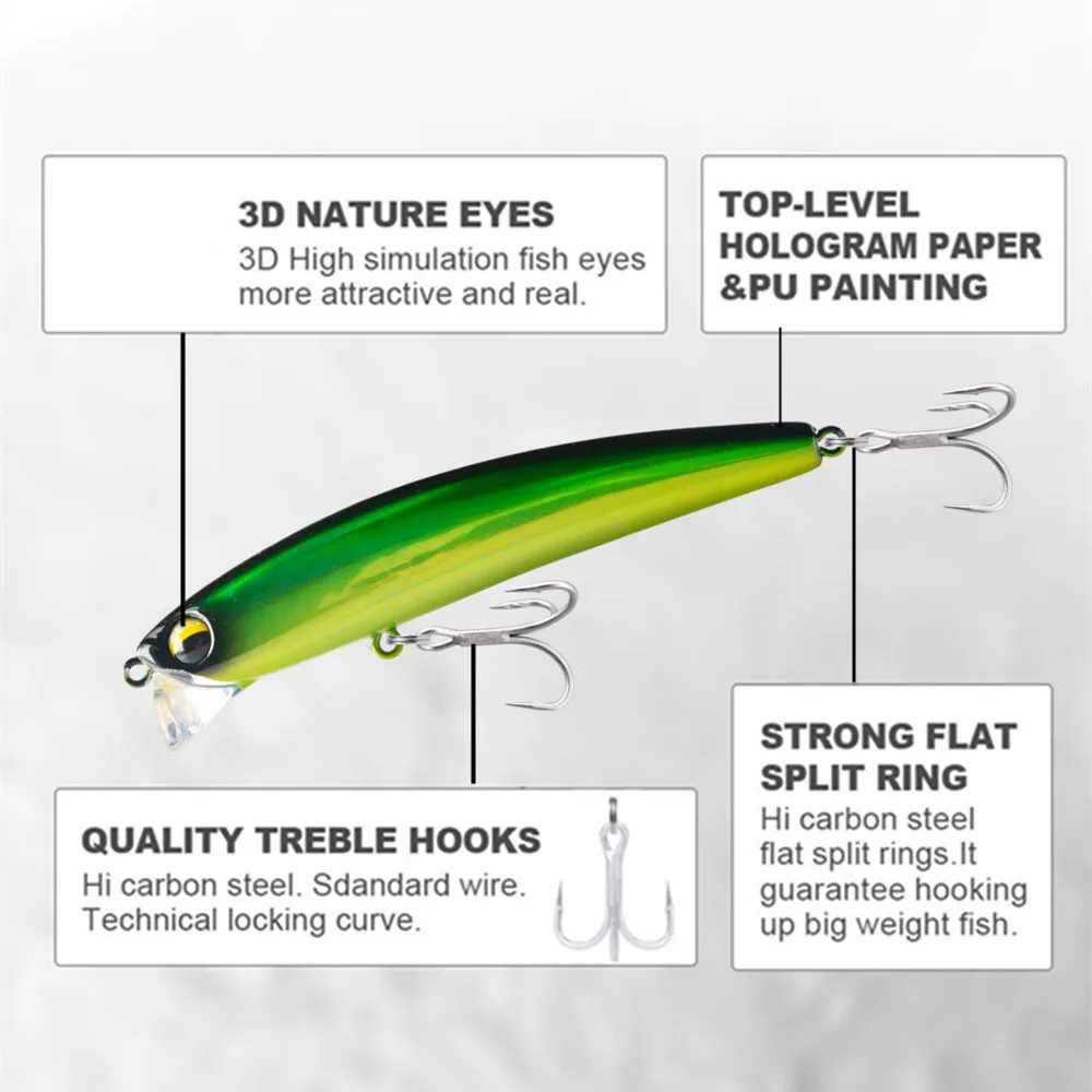 Señuelo Wobbler Greenspider 90mm 12g – Sistema peso tungsteno - imagen 5