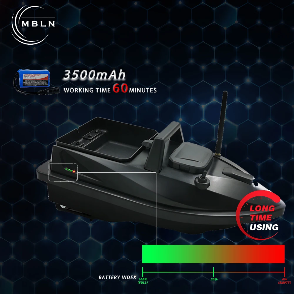 Mini barco RC MBLN – Motor dual para máxima autonomía - imagen 2