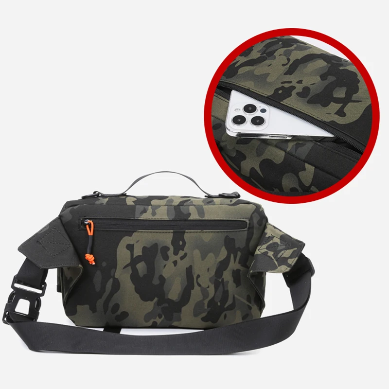 Bolsa de cintura para el pecho para pesca, bolsas tácticas para viajes al aire libre, bolsas para señuelos deportivos, caza, senderismo, ciclismo, bolsa Molle Rig, mochila para acampar - imagen 5