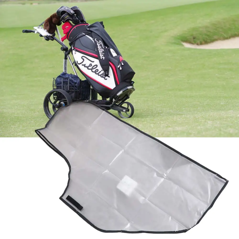 Con cremallera bolsa de Golf cubierta impermeable bolsa de Golf de gran capacidad capa de lluvia PVC transparente bolsas de Golf a prueba de polvo escudo suministros de cancha - imagen 4