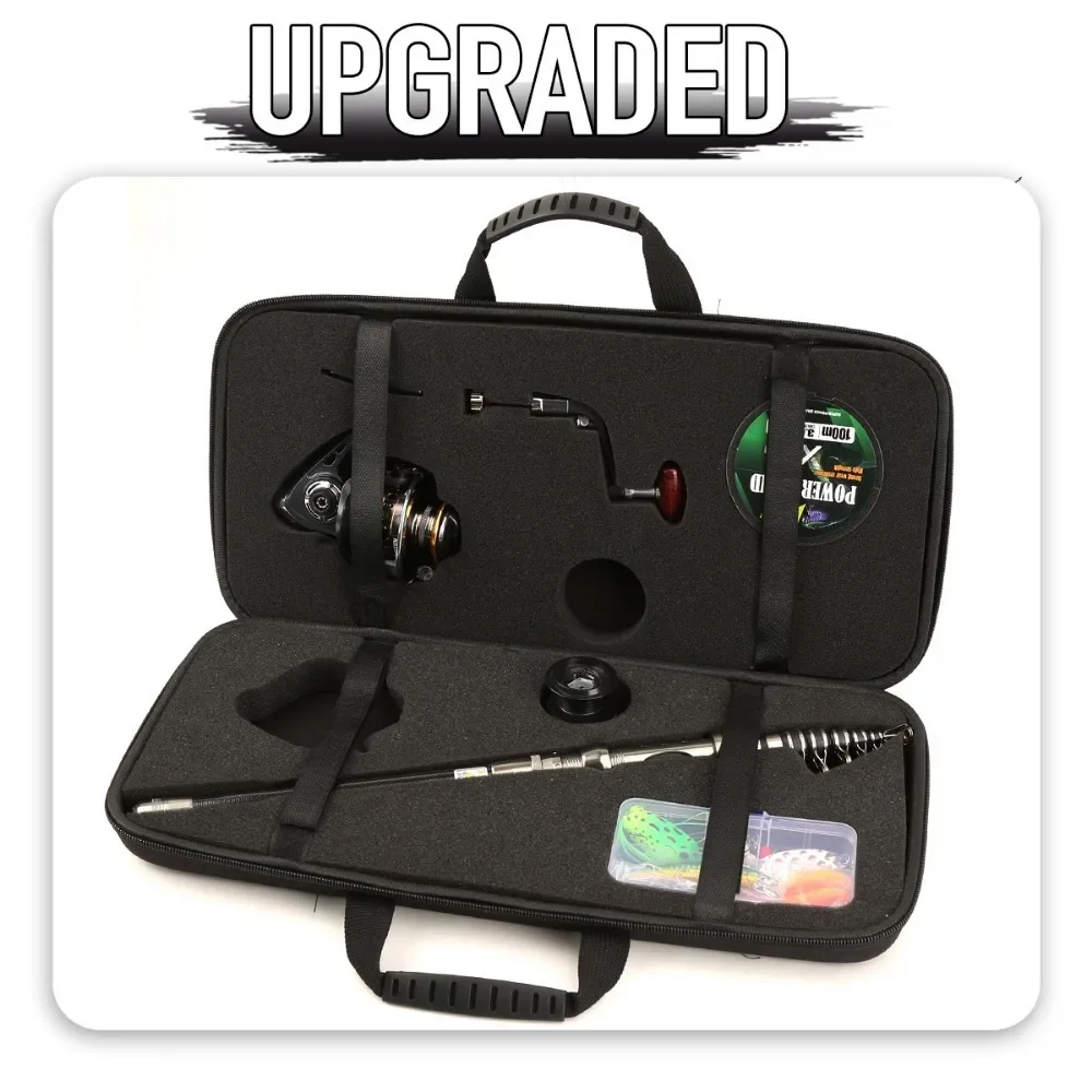 Juego de equipo de pesca con carrete de caña de señuelo de fundición larga Combo1.8M/2.1M/2.4 caña telescópica - Diseño portátil telescópico para viajes - imagen 4