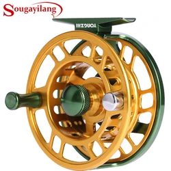 Sougayilang Carrete de mosca de gran arbor en aluminio ligero